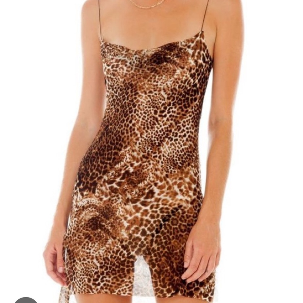 Are you am i Nique dress Leopard Print Slip Dress